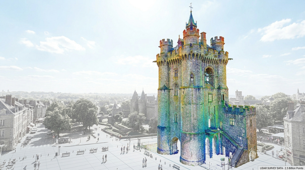 Nuage de points pour modélisation 3D